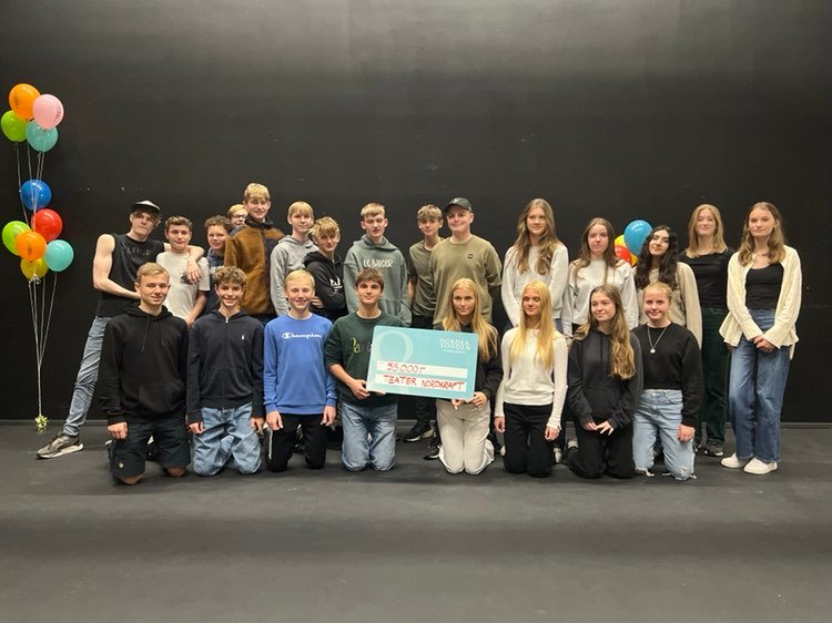Teater Nordkraft modtager støtte fra Nordea Fonden støtter til deres partnerskoleprojekt. Foto: Camilla Nicolajsen, Teater Nordkraft