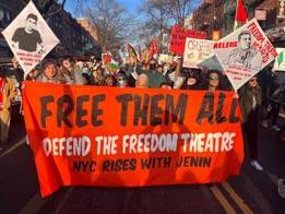 Fra nylig demonstration i New York. Privatfoto