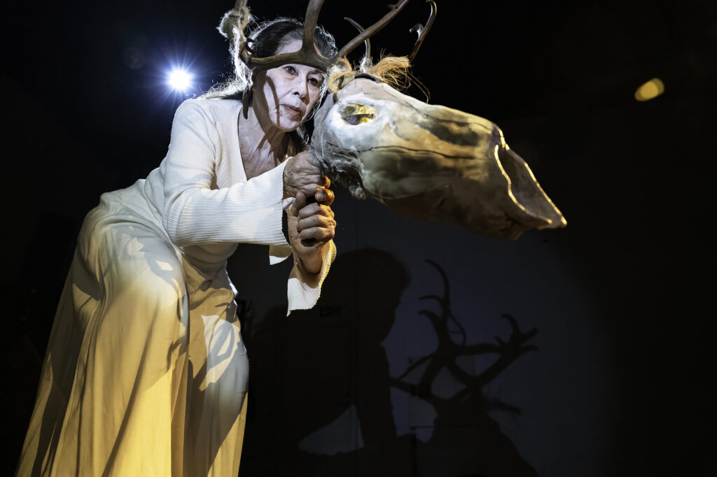 Elisabeth Heilmann Blind i Det Vandrende Menneske, Det Olske Orkester. Foto Øyvind Kirchhoff.