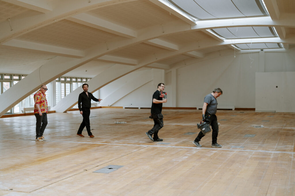 Ombygningen er i fuld gang i København Dansers nye studier på Nygårdsvej 5 på Østerbro. Foto: Marcus Christensen.