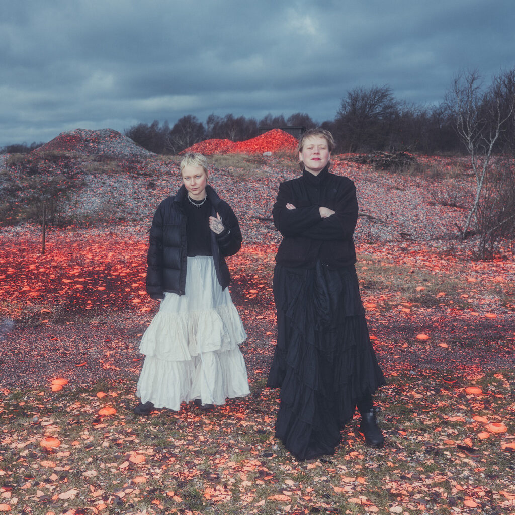 Huskunstnerduoen Josefine Thornberg-Thorsøe (til venstre) og Carolin Oredsson. Foto: Rumle Skafte