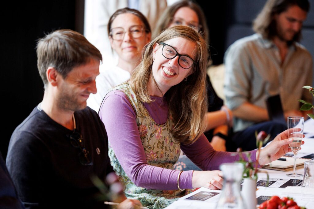 Mette Bjerre, byrådsmedlem, SF, og forperson for kulturudvalget. Scenekunstmøde på Teatret Svalegangen. Foto: Jesper Voldgaard.