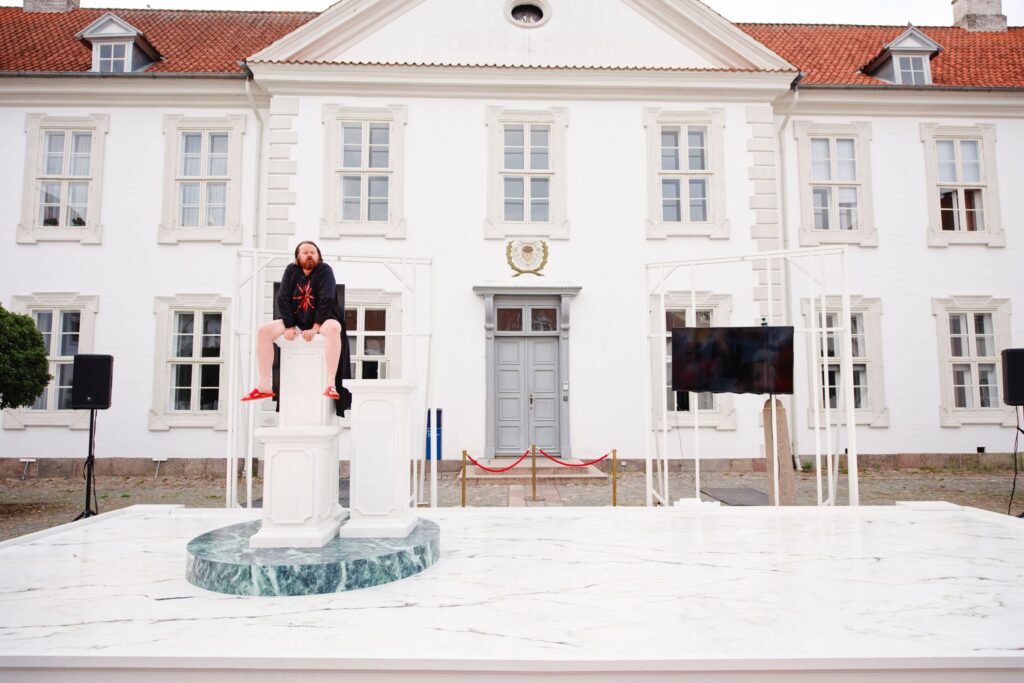 Jakob Moth-Poulsen i Kældermennesket på Teatret Slotsgården. Foto Rumle Skafte.