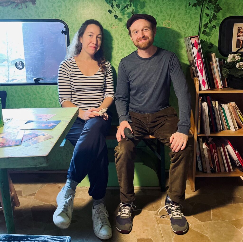 Katrina Bugaj og Troels Hagen Findsen, kunstneriske ledere af Out of Balanz. Privatfoto.