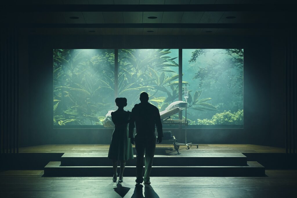 Jamina Chelina Green og Rasmus Hammerich i Fædra på Aarhus Teater. Foto: Emilia Therese.