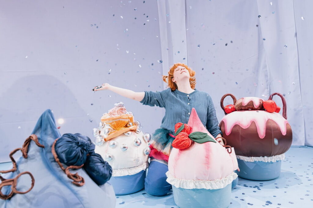 Mia Plantin i Solvej på Parkteatret. Foto: Cæciliie P.V. Pedersen.