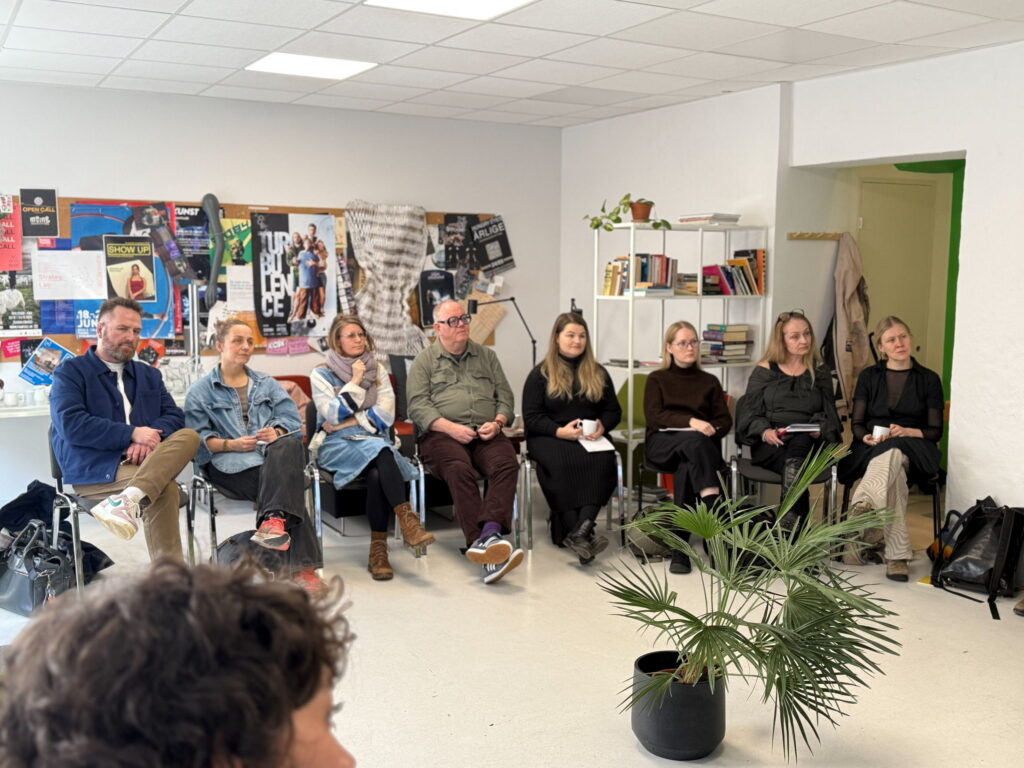 Seminaret Bæredygtig produktionsplanlægning i scenekunsten – evaluering, implementering og forankring af bæredygtige produktionsprocesser. Foto: Bæredygtigt Kulturliv Nu.