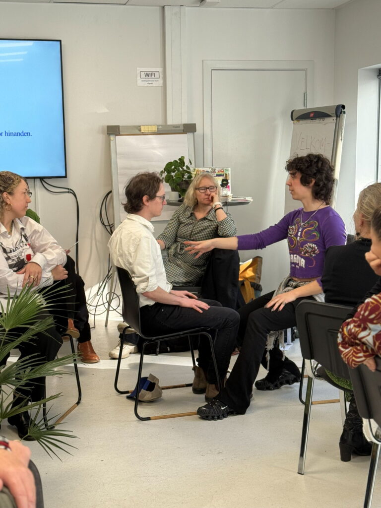 Seminaret Bæredygtig produktionsplanlægning i scenekunsten – evaluering, implementering og forankring af bæredygtige produktionsprocesser. Foto: Bæredygtigt Kulturliv Nu.