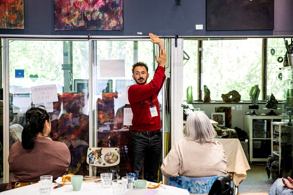 SWOP seminar 2026. Alfredo Zinola workshop The Cake. Foto: Ditte Valente.