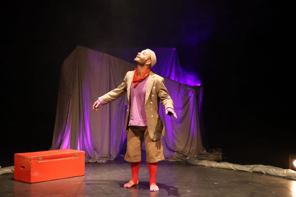 João Carlos Silva i Det er sandt på Nordisk Teaterlaboratorium. Foto: Nordisk Teaterlaboratorium.