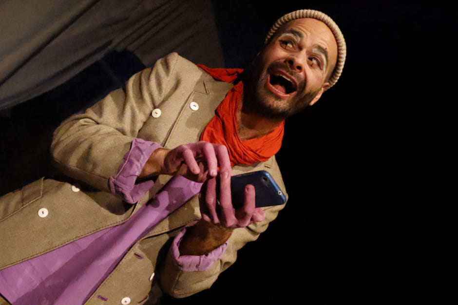 João Carlos Silva i Det er sandt på Nordisk Teaterlaboratorium. Foto: Nordisk Teaterlaboratorium.