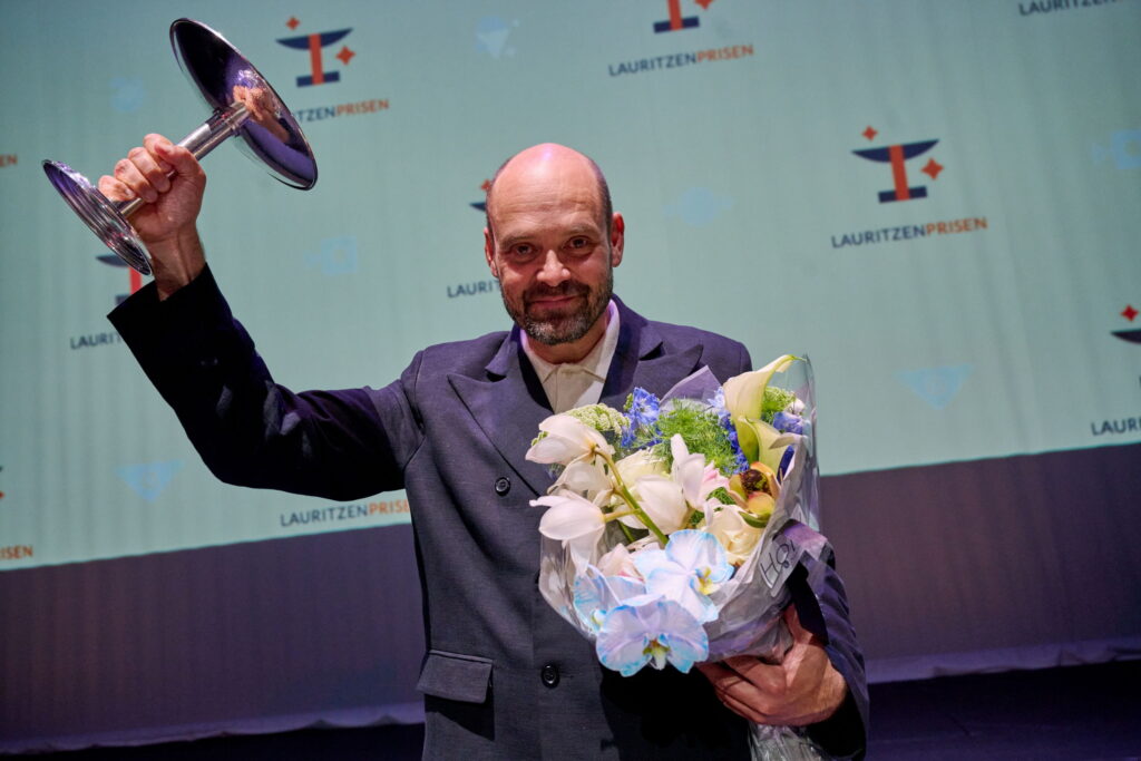 David Dencik modtog Lauritzen-prisen 2026. Foto: Carsten Lundager.