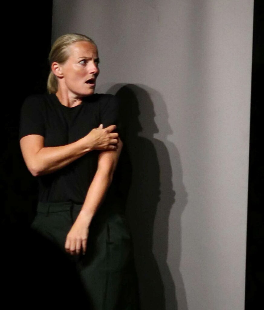 Mette Rønne i De Uskrevne, Kulturmarkt. Foto: Tristan Rønne.