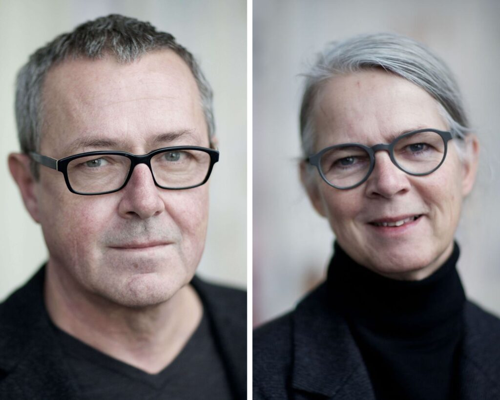 Staffan Valdemar Holm og scenograf Bente Lykke Møller. Fotos: Signe Roderik.